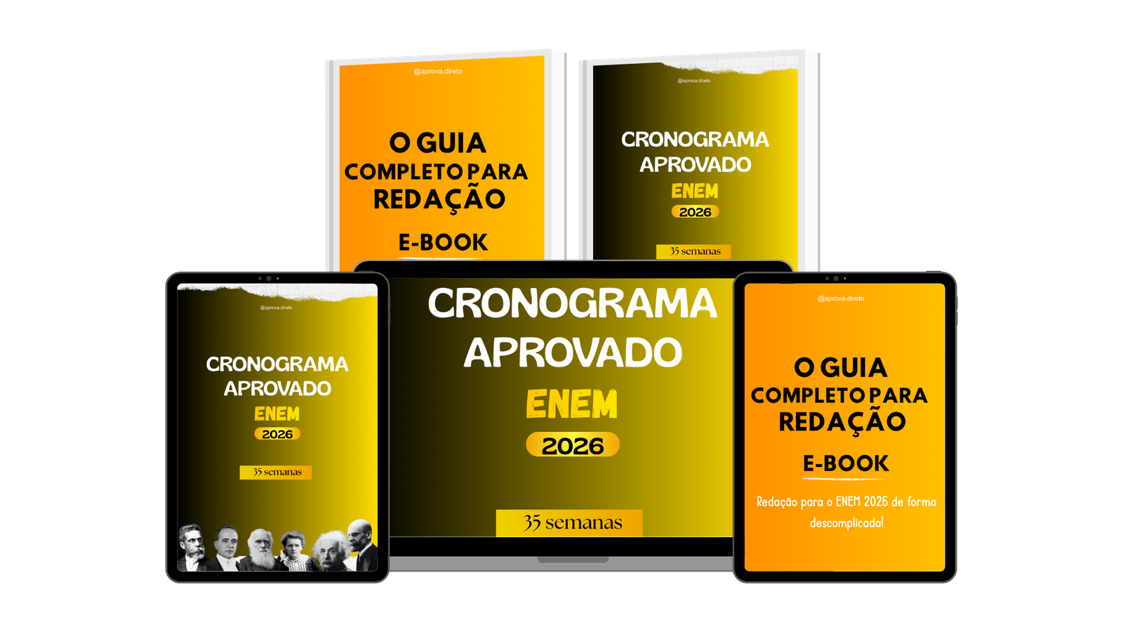 Combo Aprova Direto - Cronograma ENEM + Guia de Redação
